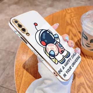 สําหรับ Xiaomi Mi 9 9T Pro 10 10T Pro 8 เคสโทรศัพท์มือถือ แบบนิ่ม ลายการ์ตูนนักบินอวกาศ