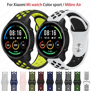 ภาพหน้าปกสินค้าสายนาฬิกาข้อมือซิลิโคนสําหรับ Xiaomi Mi Watch Color sport / Color 2 / Mibro Air ที่เกี่ยวข้อง