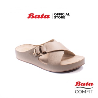 Bata Comfit บาจา คอมฟิต รองเท้าแตะเพื่อสุขภาพแบบสวม ใส่ง่ายรองรับน้ำหนักเท้า สูง 1 นิ้ว สำหรับผู้หญิง รุ่น Curissay สีชมพู 6615888