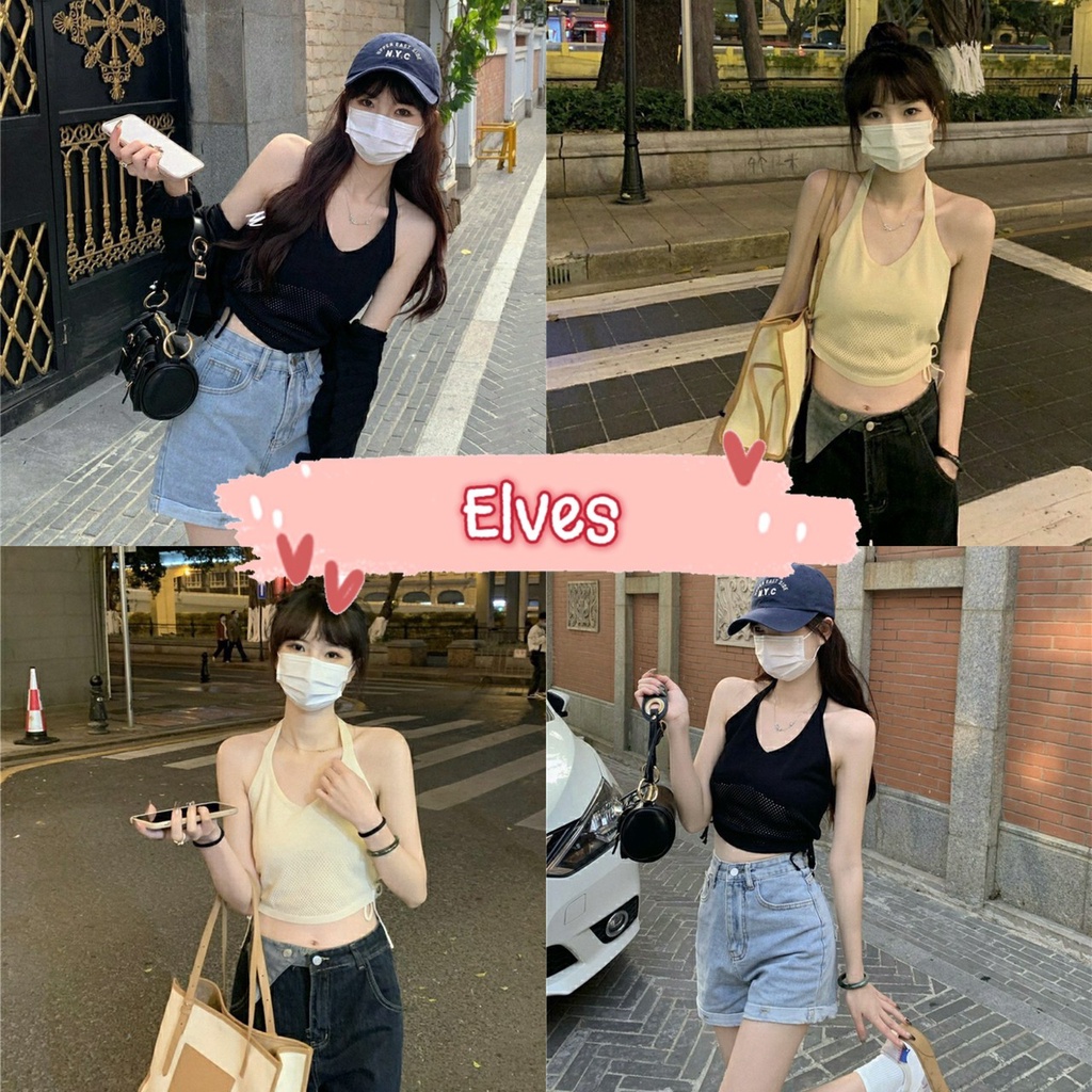 elves-พร้อมส่ง-เสื้อคล้องคอไหมพรม-ดีเทลเว้าหลัง-มีสายรูดข้างๆปรับสั้นยาวได้-0981