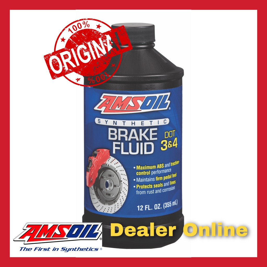 AMSOIL น้ำมันเบรก DOT3&4&5.1 Brake Fluid Shopee Thailand