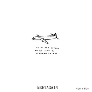 สินค้า 【MEET Magic Tattoo】สติ๊กเกอร์รอยสักชั่วคราวกันน้ําติดทนนาน 4 ซม. X 6 ซม. S-044