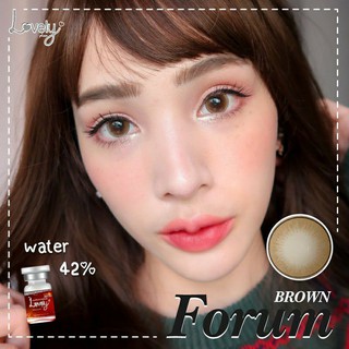 คอนแทคเลนส์ลาย🥰Forum สีน้ำตาล สายหวานสายแบ๋วต้องจัด