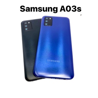 อะไหล่บอดี้ Body Samsung A03s แกนกลาง+ฝาหลัง+เลนกล้อง สินค้าพร้อมส่ง