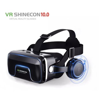 พร้อมส่ง VR Shinecon 10.0 3Dแว่นตาเสมือนจริงชุดหูฟังสำหรับสมาร์ทโฟนโทรศัพท์สมาร์ทแว่นตาวิดีโอเกมส์ Viarกล้องส่องทางไกล