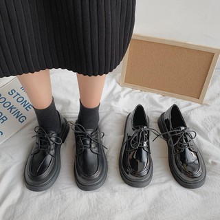 สินค้า 🔥Hot sale！ ins รองเท้าหนังเล็ก ๆ ของผู้หญิงในฤดูใบไม้ผลิและฤดูร้อนปี 2020 นักเรียนใหม่เกาหลีป่าย้อนยุคสไตล์อังกฤษวิทยาล