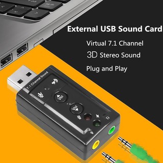 USB Sound Card Auio Adapter7.1 External