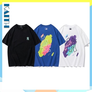 พร้อมส่ง เสื้อยืดแขนสั้น ผ้าฝ้าย ทรงหลวม พิมพ์ลายกราฟฟิติ สีแคนดี้ สไตล์ฮิปฮอป แฟชั่นฤดูร้อน สําหรับผู้หญิง และผู้ชายS-5