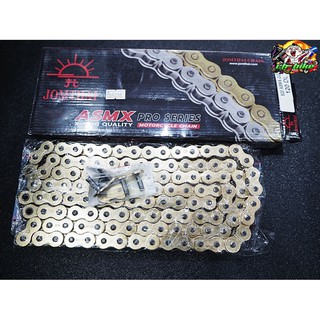 รวมโซ่ทอง Jomthai ASMX สีทอง-ล้วน X-Ring 428 520 525 พระอาทิตย์(มียางซับเสียงกันกระชาก)