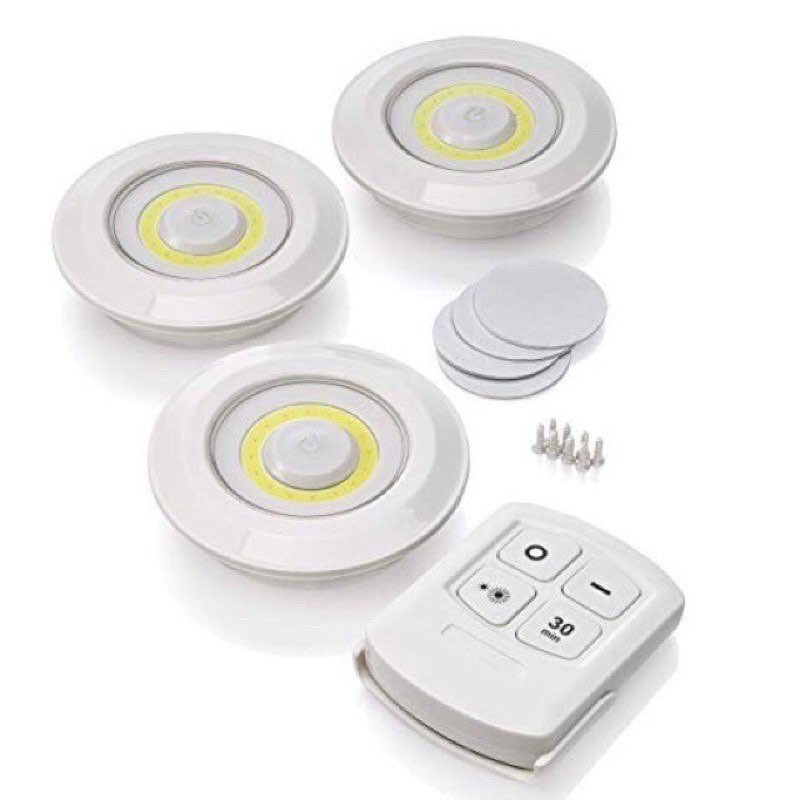 led-light-with-remote-control-ไฟ-led-ไร้สาย-รีโมท-ไฟ3ดวงรีโมท-ตั้งเวลาปิดได้