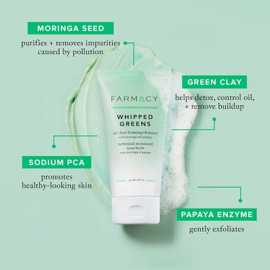 พร้อมส่ง-farmacy-whipped-greens-oil-free-foaming-cleanser-150ml