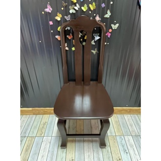 เก้าอี้พิงดอกจิก ขนาด 45*45 สูง 90 cm. สีโอ๊ค เก้าอี้ เก้าอี้พนักพิง