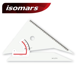 ISOMARS ไม้ฉากปรับมุม (Adjustable Set Square - Plain) 1 ชิ้น