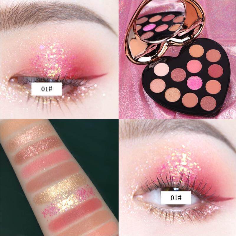 novo-eye-shadow-plate-อายแชโดว์หัวใจ-พาเลทแต่งตาหัวใจ