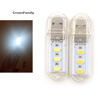 ( Crownfamily ) โคมไฟกลางคืน Led Usb ขนาดเล็ก สําหรับอ่านหนังสือ แล็ปท็อป คอมพิวเตอร์