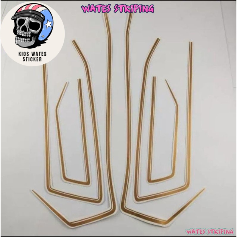 Striping Decal Polet สติกเกอร์ honda gl 100 หนอนทอง gl100 1982 82 ...
