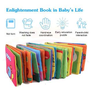 หนังสือผ้า หนังสือผ้าเล่มเล็ก ของเล่นเด็ก หนังสือผ้าเสริมพัฒนาการ หนังสือผ้ามีเสียง กันน้ำ ของขวญ หนังสือเด้กเรียนรู้