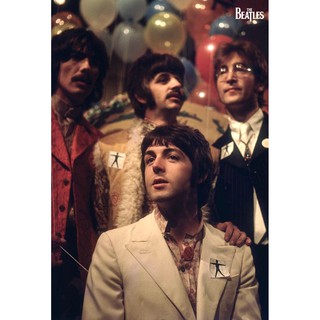 โปสเตอร์ รูปถ่าย วง ดนตรี 4เต่าทอง The Beatles (1960-70) POSTER 24"x35" Inch British Pop Rock MUSIC Photo Vintage V13