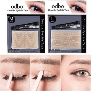 *ของแท้* odbo double eyelids tape ตาข่ายติดตาสองชั้น+กาว รหัส od848