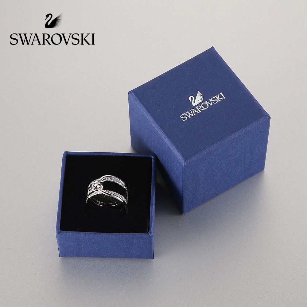 sale-พร้อมส่ง-swarovskiแท้-แหวนผู้หญิงดีไซน์-kink-สำหรับเครื่องประดับ-lifelong-ring