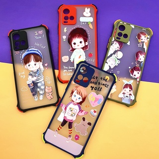 พร้อมส่ง i7+/8+ X XR 13 13PRO 13PROMAX เคสมือถือขอบสีมุมกันกระแทก กันเลนส์กล้อง ลายน่ารัก