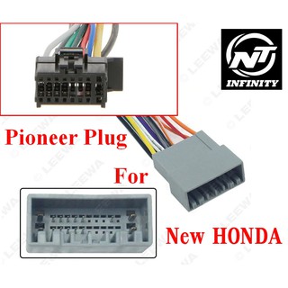 ปลั๊กตรงรุ่น Pioneer สำหรับ New HONDA for Jazz City Civic HR-V CRV BR-V Accord Mobilio