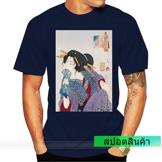 ผ้าฝ้าย 100% ลาย Tshrit Ukiyo-E Woodblock Art Tattoo Geisha สไตล์ญี่ปุ่น ใส่สบาย กันลื่น 2022