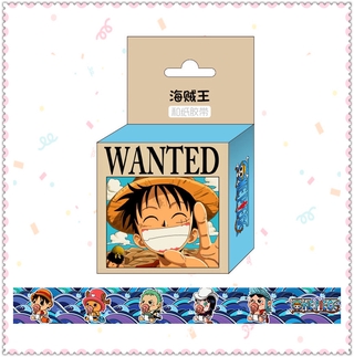 สติ๊กเกอร์ลายการ์ตูน One Piece 1 ม้วน 15 มม . X 5 ม . สําหรับตกแต่ง