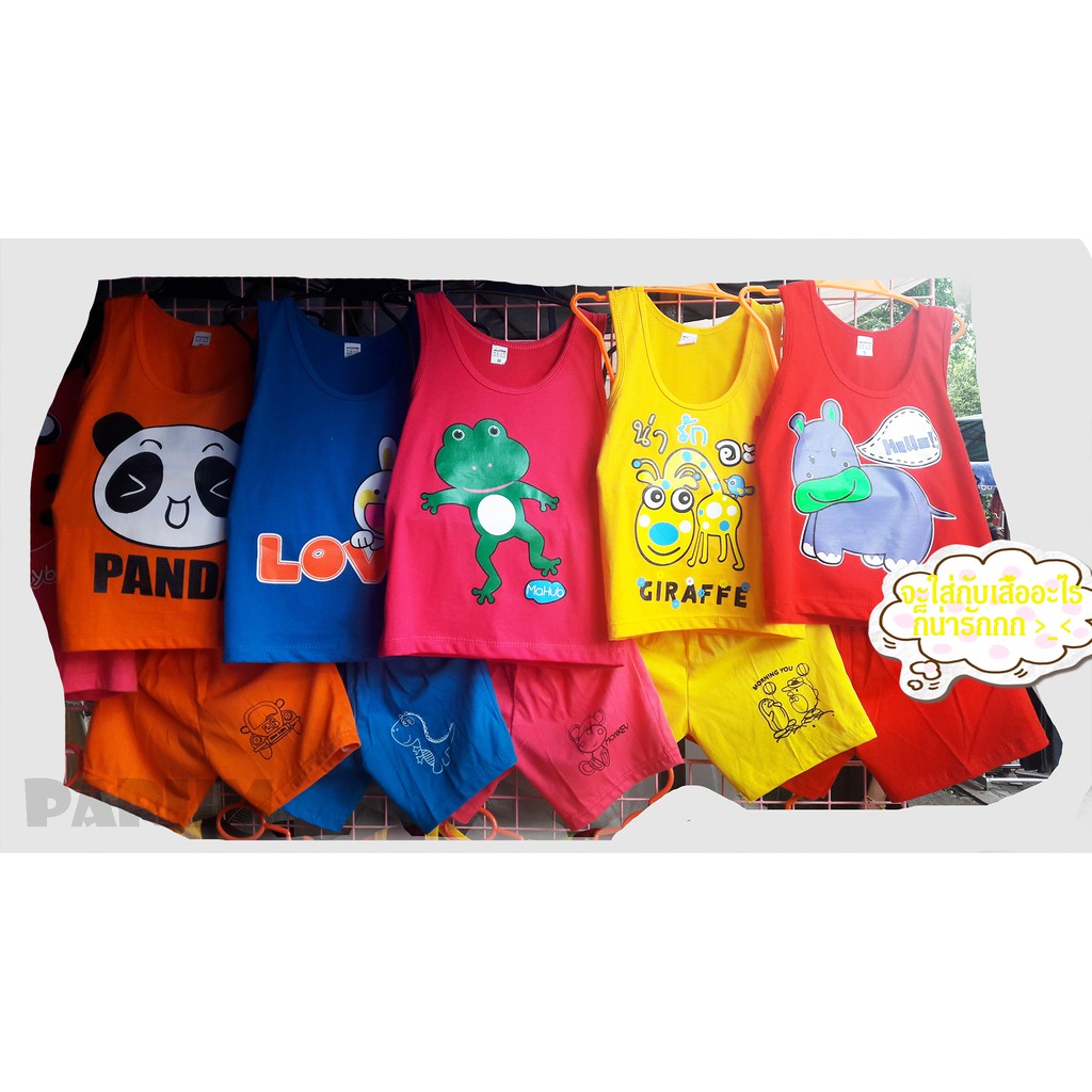 ภาพสินค้า(size 0.5-7ขวบ) กางเกงเด็ก พิมพ์ลายน่ารัก ผ้า cotton 100% (คละสี) จากร้าน papumkids บน Shopee ภาพที่ 4