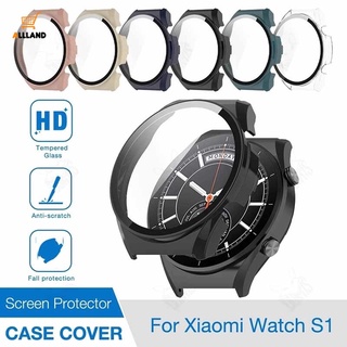 2in1 เคสป้องกันหน้าจอ สําหรับ Xiaomi Watch S1 / เคส พร้อมฟิล์ม ครอบคลุมเต็มรูปแบบ เคสป้องกัน / Xiaomi Smartwatch