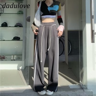 DaDulove💕 New Striped Womens Sports Casual Pants Niche High Waist Loose Wide Leg Pants Fashion Womens Clothing