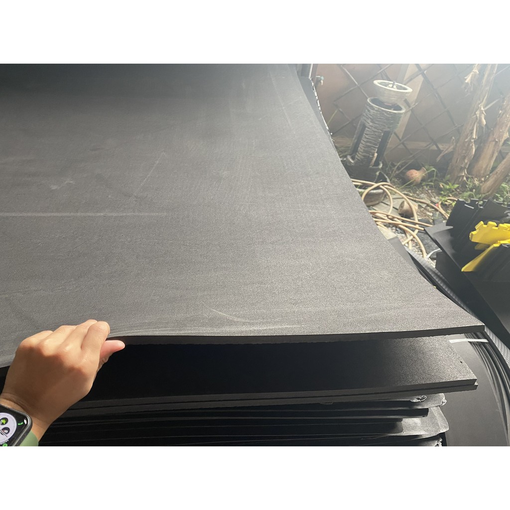 ภาพหน้าปกสินค้าแผ่นยาง EVA สีดำเรียบหนา 1.5-10 มิล ขนาด 130*240 เซนติเมตร