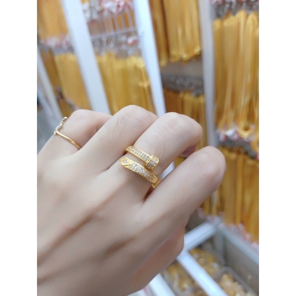 แหวนทอง-แหวนทองหัวเพชรคละแบบ-แหวนทองไมครอน