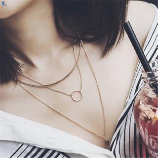 สินค้า [COD] 3 in 1 Rivet Round Rings Necklace Korea Fashion Accessory Design