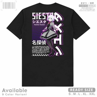 เสื้อยืดสีดำอินเทรนด์เสื้อเชิ้ต ลายการ์ตูนญี่ปุ่น Siesta Tantei Wa Mou Shindeiru The Detective Is Already Dead 9231 Kise