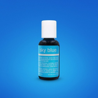 สินค้า Chefmaster Sky Blue Liqua-Gel Food Coloring 20ml (5104)/0.7oz สีเจลผสมอาหาร สีฟ้าอ่อน