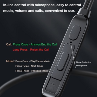 ภาพขนาดย่อของภาพหน้าปกสินค้าLenovo XF06 3.5mm Wired Headphones In-Ear Headset Stereo Music Earphone Smart Phone Earbuds In-line Control with Microphone จากร้าน realwe.th บน Shopee ภาพที่ 2