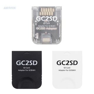 【3C】GC2SD Sd อะแดปเตอร์แปลงการ์ดรีดเดอร์ สําหรับเกมคอนโซล GameCubeWii