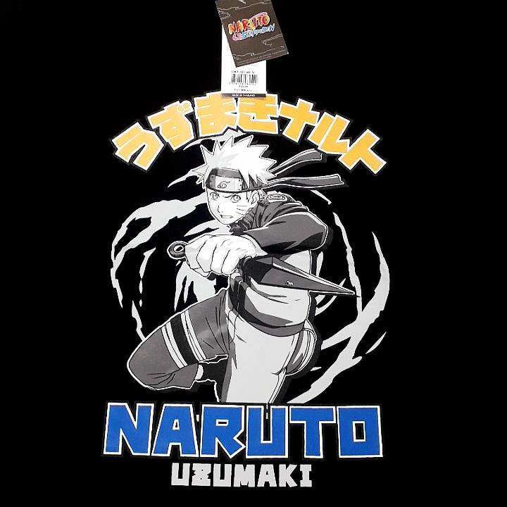 เสื้อยืดนินจานารูโตะ-naruto-nt-007-bk