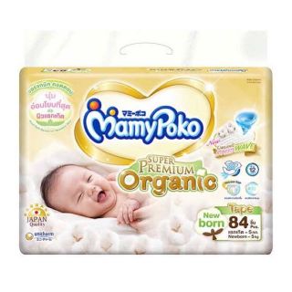MamyPoko Tape Super Premium Organic แพคเดี่ยว NB84,S74