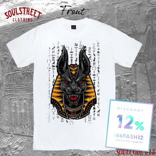 เสื้อยืดเสื้อยืด SoulStreet Clothing Anubis   สีขาว  สีดำ ขนาด M-4XL