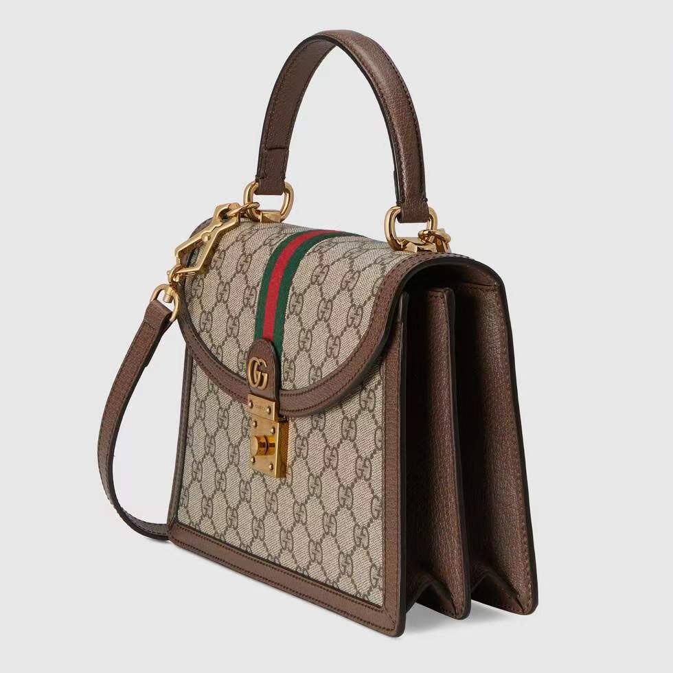 gucci-gucci-กระเป๋าถือ-กระเป๋าสะพายข้าง-double-g-lock-classic-style-ใหม่-แท้100