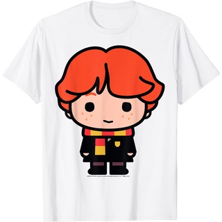 เสื้อยืดผ้าฝ้ายพรีเมี่ยม เสื้อยืด พิมพ์ลายการ์ตูน Harry Potter Ron Weasley น่ารัก