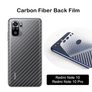 ส่งจากไทย ฟิล์มกันรอย ฟิล์มXiaomi Redmi Note10 4G/5G Redmi Note10Pro Redmi Note10S Redmi 10 ฟิล์มกันรอย ฟิล์มหลังเคฟล่า