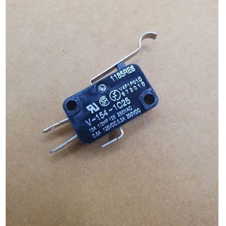 omron micro switch ไมโครสวิตซ์ V-154-1C25 ก้านโค้ง 15a 250v