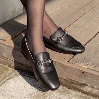 ภาพขนาดย่อของสินค้าSweet Palettes รองเท้าหนังแกะ Leah Charcoal Silver