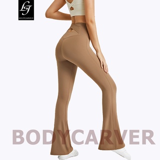 Bodycarver กางเกงขายาวลําลอง ยืดหยุ่น เหมาะกับการเล่นโยคะ กีฬา ฟิตเนส กลางแจ้ง สําหรับสตรี