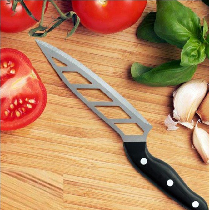 มีดสเตนเลสสตีลตัดได้อย่างราบรื่น-ไม่ติดใบมีด-เตรียมวัตถุดิบทำอาหารได้aero-knife