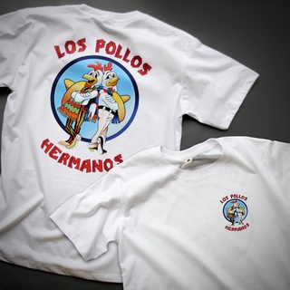 เสื้อยืดโอเวอร์ไซส์เสื้อยืด Los Pollos Hermanos  จากซีรีย์ดัง Breaking Bad และ Better Call SualS-3XL