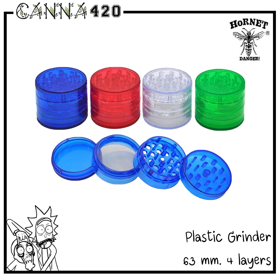 grinder-plastic-honeypuff-เครื่องบดพลาสติก-เครื่องบดสมุนไพรยาสูบ-60-mm-4-ชั้น